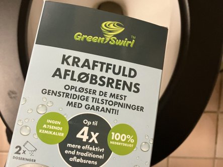 TEST af GreenSwirl afløbsrens