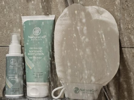 TEST af NatureCell – Exfoliating Handske, Body Lotion og Body Oil