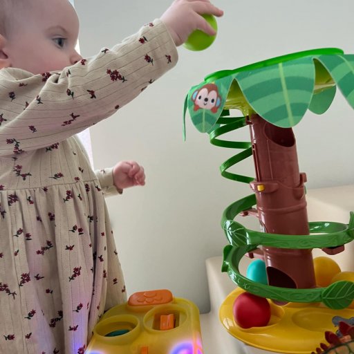 Kugler i bevægelse på Tropical Twirl kuglebane