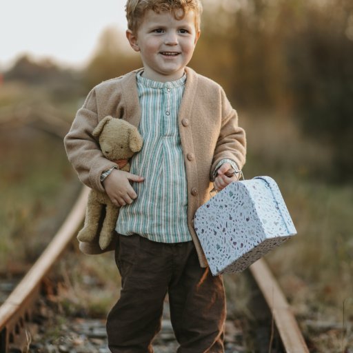 Legekuffert klar til små eventyr i naturen