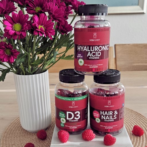 D3, Hair & Nails og Hyaluronic Acid – tre stærke favoritter i hverdagen