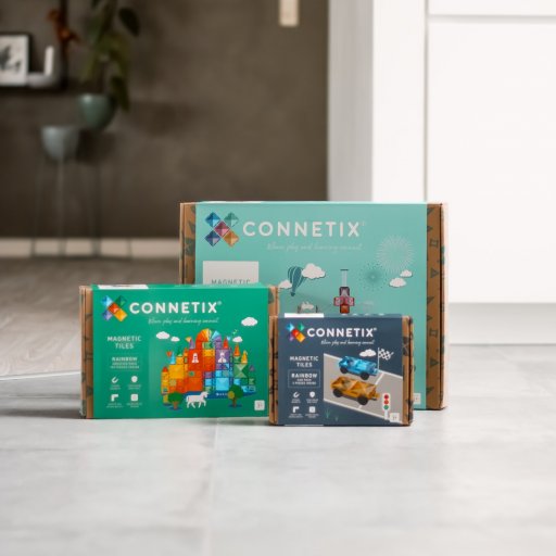 Kreative kuglebaner og farverige konstruktioner med Connetix