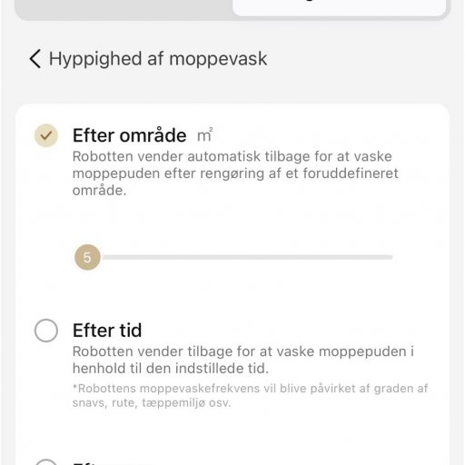 Den brugervenlige app gør det nemt at styre rengøringen fra mobilen