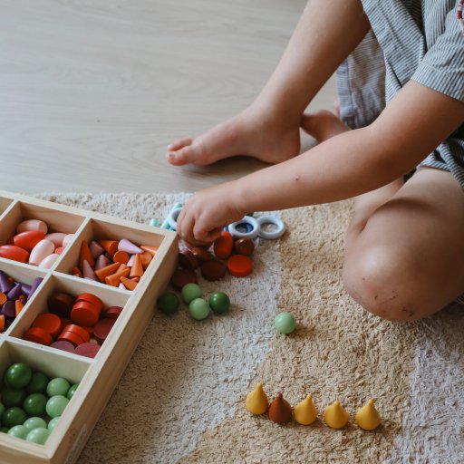 Montessori-sorteringssættet styrker kreativitet og finmotorik