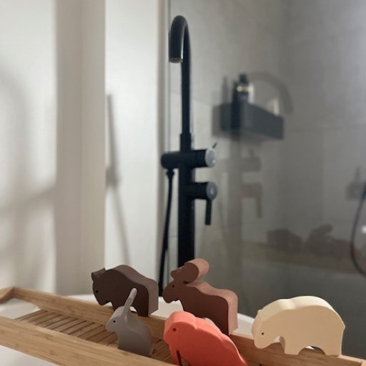 De små nordiske dyr skaber både sjov i badet og stimulerer finmotorikken.