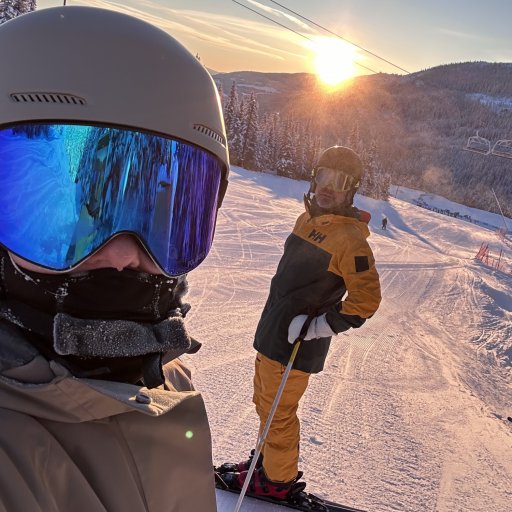 Klar til skiferie – hele familien havde skiudstyret med hjemmefra