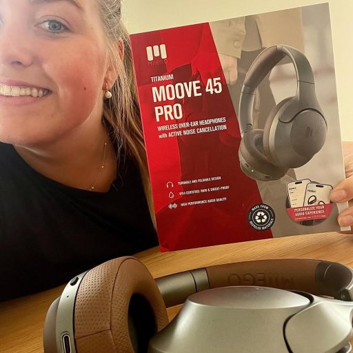 MOOVE 45 PRO Titanium – Premium lyd, maksimal komfort og støjfri lytteoplevelse