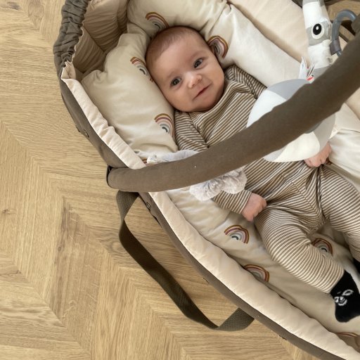 En lift der både kan bruges til søvn, leg og rolige pauser for baby