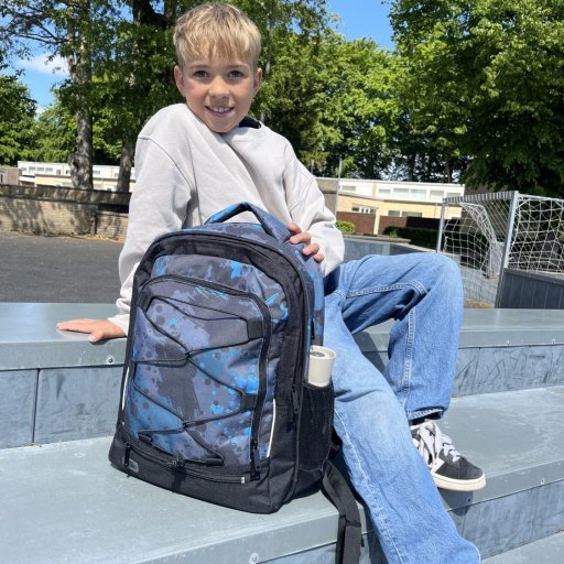 JEVA Survivor Spray – en robust og rummelig skoletaske med masser af plads og god støtte