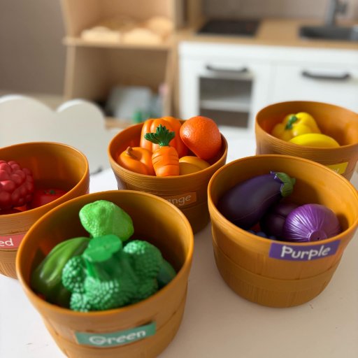 Leg butik og lær farver – sorteringssættet giver masser af rolleleg