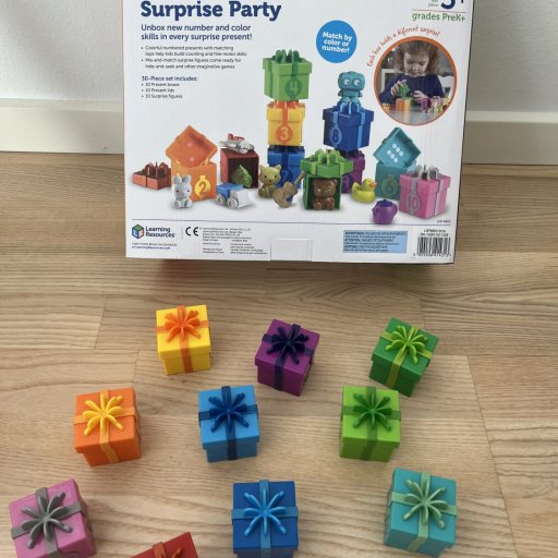Surprise Party – gaveæsker der gør det sjovt at lære tal og finmotorik