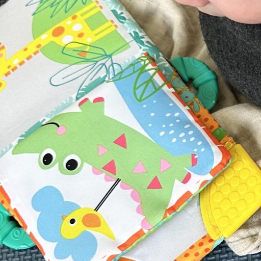 Bright Starts aktivitetslegetøj i test hos Tristan på 1 år