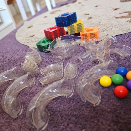 Kuglebaner med Connetix Ball Run Expansion Pack