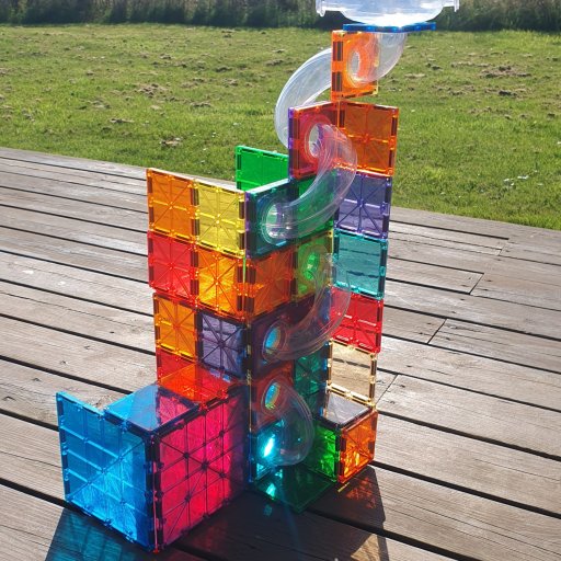 Kuglebaner med Connetix Ball Run Expansion Pack