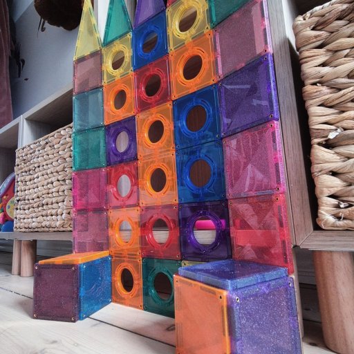 Magnetisk byggeleg med flotte glitterdetaljer