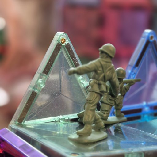 Magnetisk byggeleg med flotte glitterdetaljer