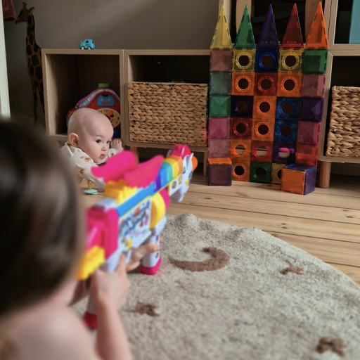 Magnetisk byggeleg med flotte glitterdetaljer