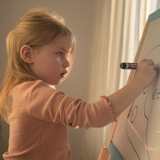 Kreativ leg med tegning, bogstaver og læring