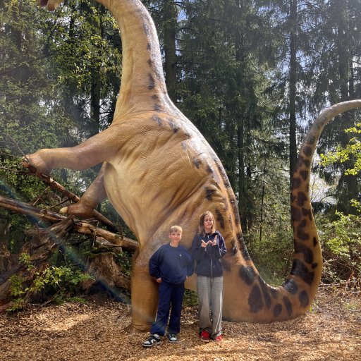 En dag fyldt med familiehygge, dyr og dinosaurer